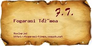 Fogarasi Tímea névjegykártya